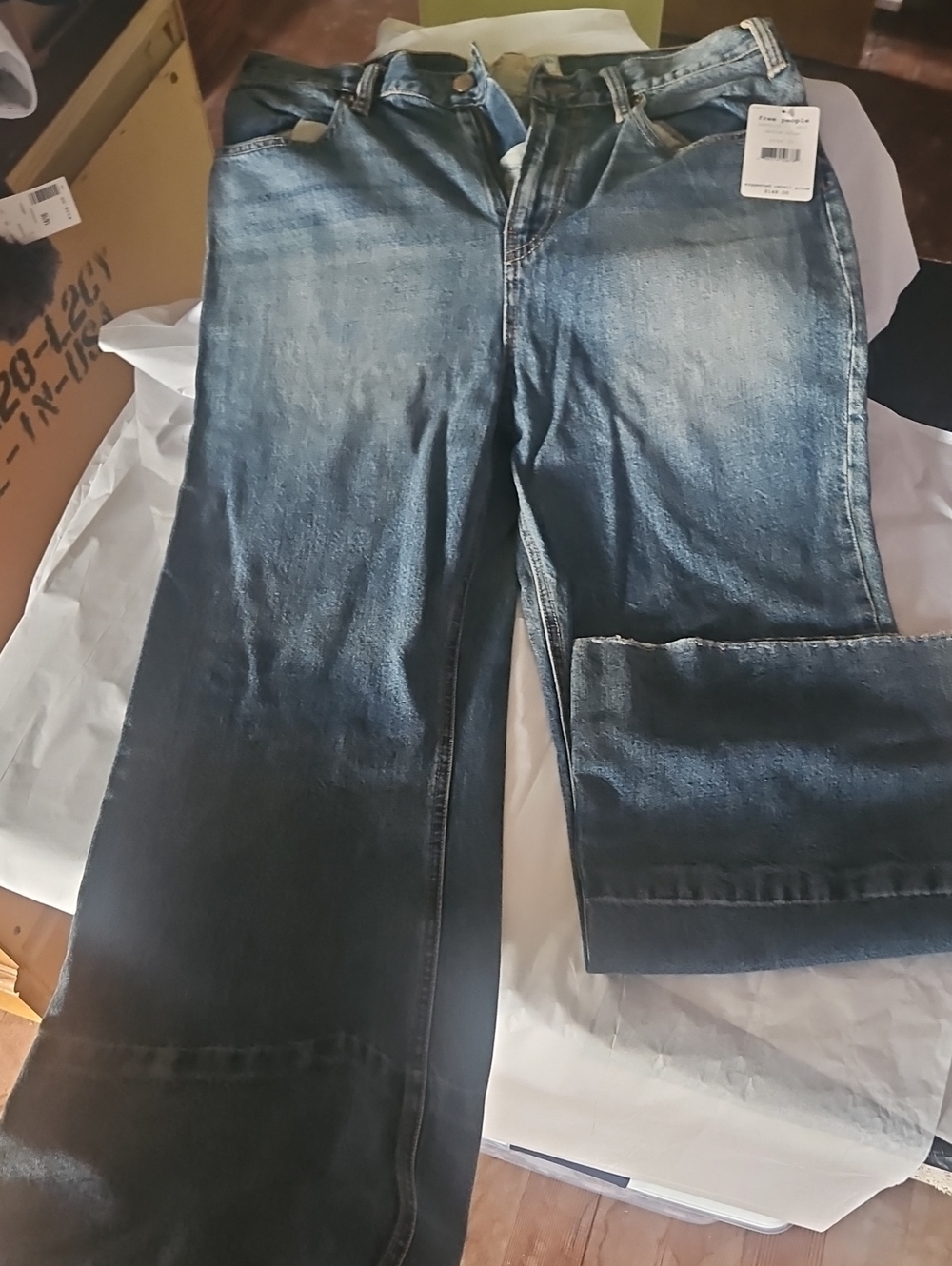 Free People Women's Blue Jeans - Denim BLUE SIZE 31 NWTs